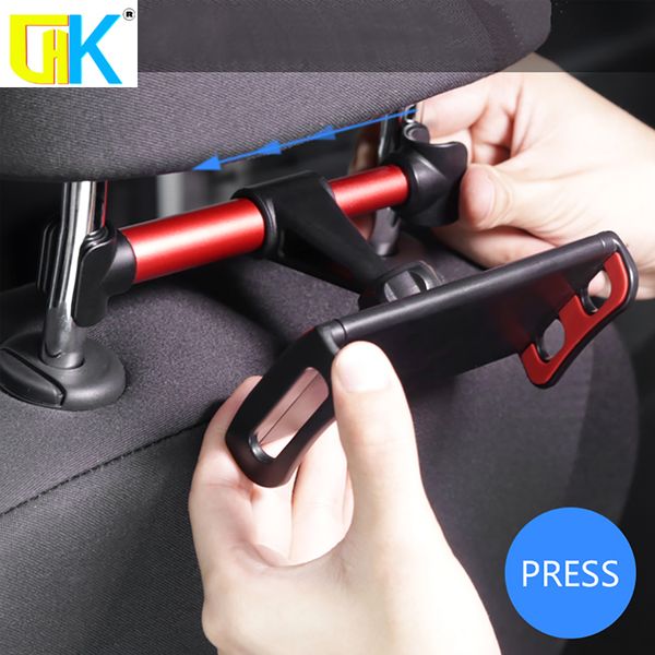 4-11 pollici Phone Tablet PC Car Holder Stand Back Auto Seat Poggiatesta Staffa Supporto Accessori per iPhone X 8 iPad 1 2 3 4 Mini