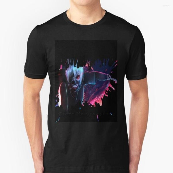 Camisetas masculinas One Eye Ghoul de manga curta Harajuku Hip-Hop Tee Tops Tokyo Goul Toquio Ghuol Manga Anime