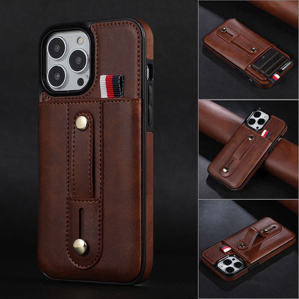 Для iPhone 15 Pro Max вставьте корпус кошелька для iPhone13 Mini Phone Case