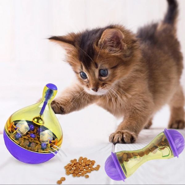 Интерактивные кормушки для кормов для кошек Ball Pet Toys Tumbler Toy Smarter Cat Dog