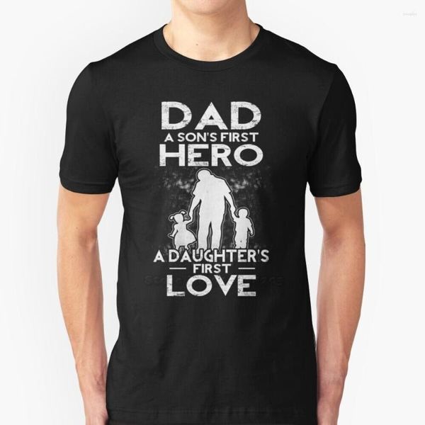 Herren-T-Shirts, Papa, ein Sohn, erster Held, Töchter, Liebesärmel, kurzes Hemd, Streetswear, Harajuku, Sommer, hochwertige T-Shirt-Oberteile