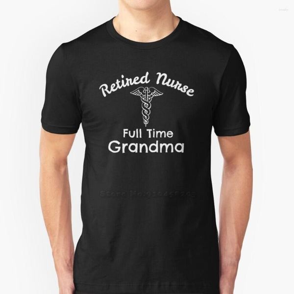 Männer T Shirts Ruhestand Vollzeit Oma Ruhestand Geschenk Hip Hop T-Shirt Baumwolle T-shirts Männer T Tops