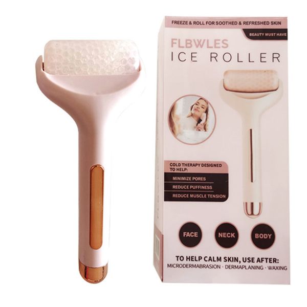 Rolo massageador facial Cool Ice Handheld Body Lift anti-massagem ferramenta de alívio para a pele Cuidados com o pescoço 230621
