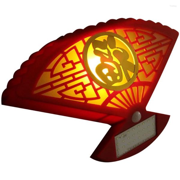 Вечеринка украшения сад декор открытые знаки зажигают китайский пластиковый солнечный дом настенный фонарь фонарь