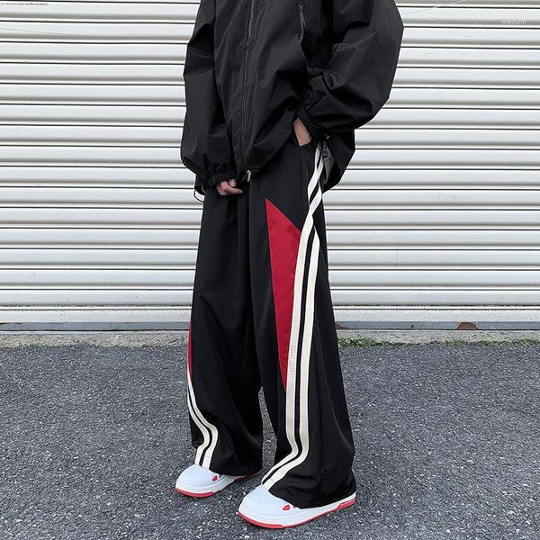 Calça Feminina F MENINAS Moletom Vintage Homens e Mulheres Hip-hop Perna Larga Tendência Streetwear Coreano Harajuk Joggers Y2k