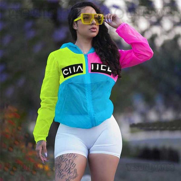 Jaquetas masculinas designer mulher designer luxo canal casaco clássico multicolorido colorido protetor solar roupas femininas verão proteção top