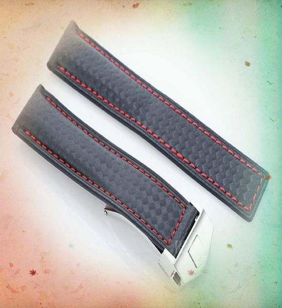 Yeni Moda Aksesuarları İzle Otomatik Deri Yedek Tag Carrera Miras Strap Mat Saat Aksesuarları 22mm4698964