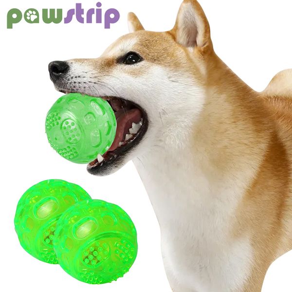 Собачья резиновая светящаяся игрушка с высокой эластичностью домашних животных жеватель