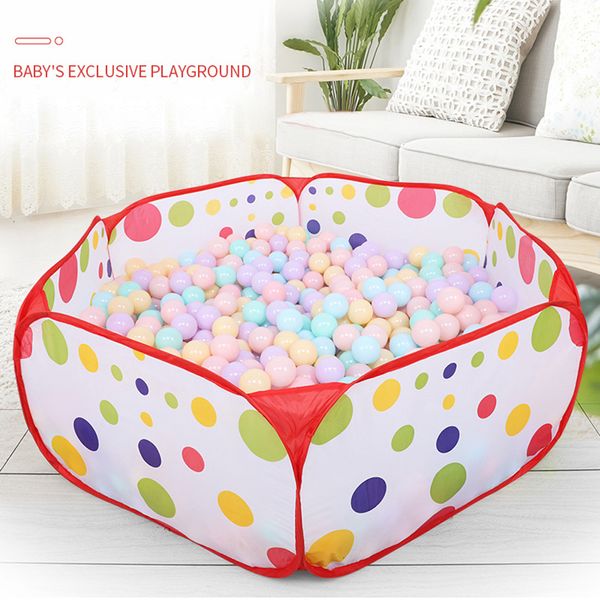 Baby Rail Children Play Ball Tent Pieghevole Waterpoof Ocean Ball Pit Pool Facile da pulire Traspirante Durevole per attività all'aperto indoorON ball 230621