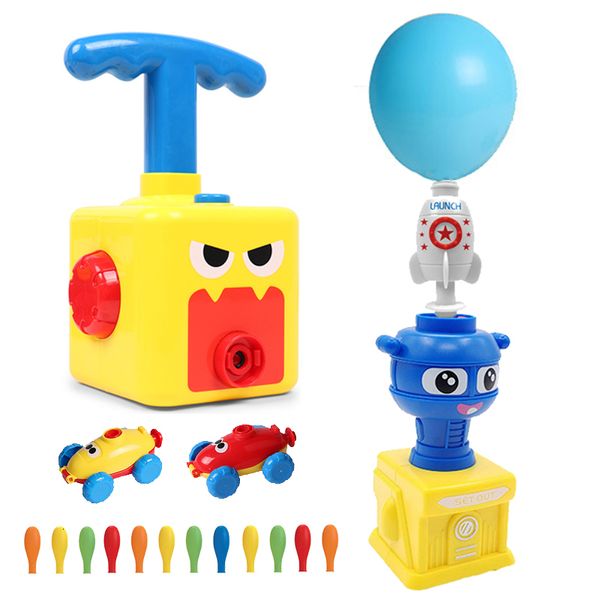 Party Balloons Power Balloon Tower Toy Puzzle Fun Education Inertia Air Power Balloon Car Science Experimento Juguete para niños Regalo 230620