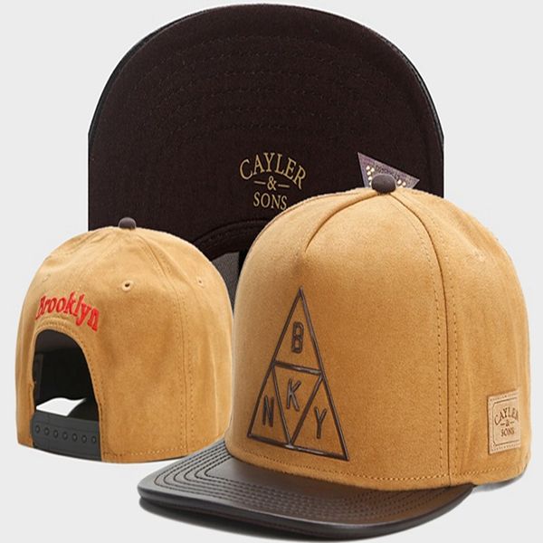 2024 Cayler Sons Bonés de beisebol BROOKLYN BKNY aba de couro atacado homens hiphop rua ajustável gorras snapback chapéus