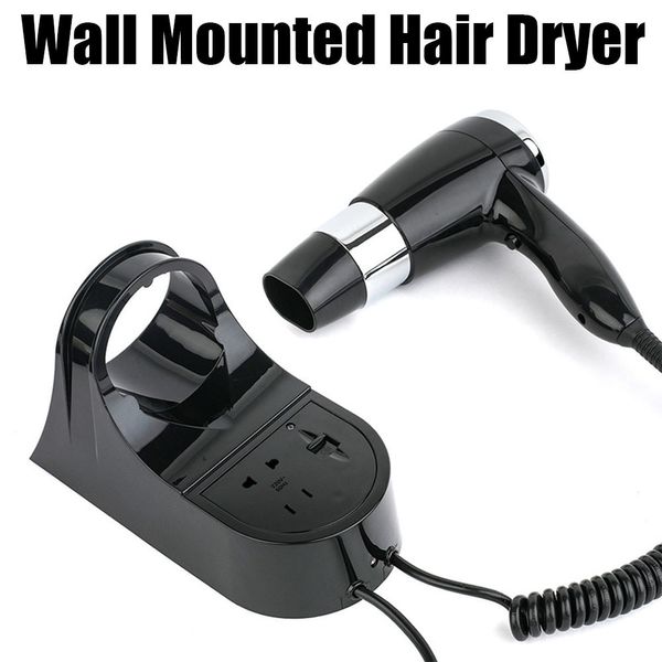 Secadores de cabelo 1600 W Secador de parede para el com interruptor Vento forte Banheiro Banheiro Homestay Secador de cabelo Ferramentas de secagem doméstica 230620