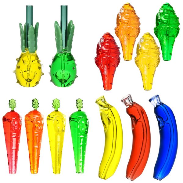 Vintage Freezable Glycerin Glass Pipe Shisha Ice Cream Banana Original Glass Factory Made kann Kundenlogo von DHL UPS CNE anbringen