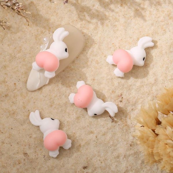 Decorazioni per nail art 10PCS Puppy Dog Peach Hips Charms Kawaii Glutei Kirky Dogs Lovely Gels Accessori