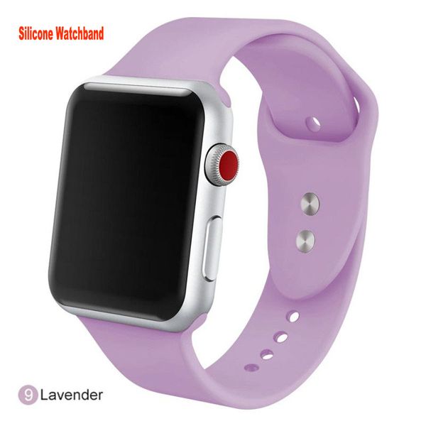 Cinturini per smartwatch in silicone per Apple Watch Se 8 7 6 5 4 3 2 1 Cinturini 38mm 42mm 40mm 44mm 45mm Cinturino sportivo in silicone traspirante per iWatch 8 Cinturino morbido di ricambio