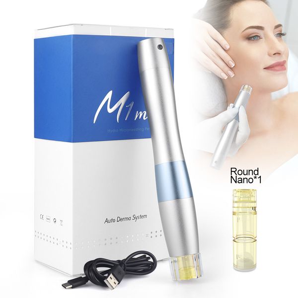 Wireless Hydra Meso Gun Hydrolifting Mesotheapy Pen Auto Serum Applicator per la ricrescita dei capelli Anti Acne Scar Whiten Stringere gli occhi sensibili della pelle