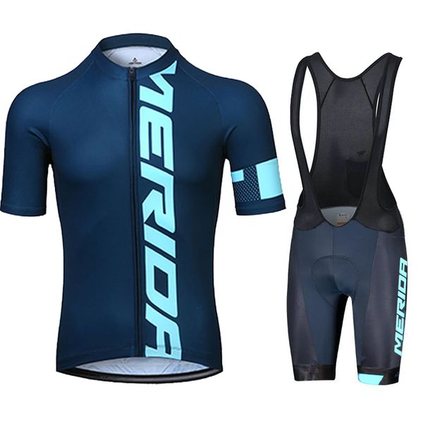 Radfahren Jersey Sets Lätzchen Männer Sommer Kleidung Merida Herren Jacke Mann MTB Pro Team Bike Männliche Uniform Tricuta Kleidung Fahrrad hosen 230620