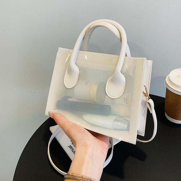 Abendtaschen Geleefarbe PVC Umhängetasche Frauen Luxus Designer Transparente Umhängetasche Weibliche Mode Klare Handtasche Stadion genehmigt