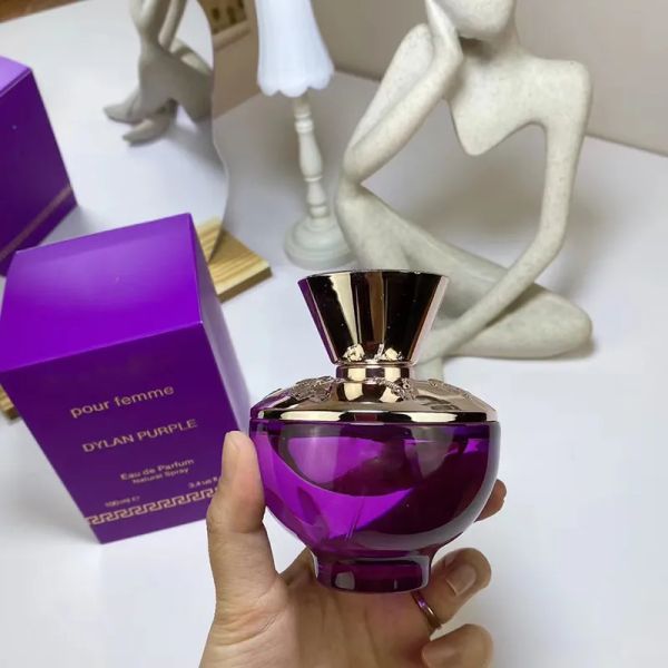 Designer Perfume Luxo Mulheres Perfume Dylan Purple Anti-perspirante Spray Spray 100ml EDP Colônia feminina natural duradouro perfume