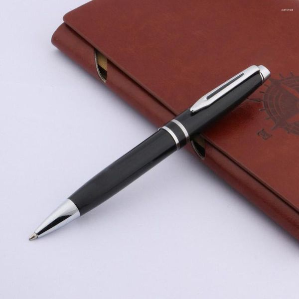 Роскошный ученик 181 Ball Point Pen Black Silver Trim Classic Metal Ballpoint Канцелярские товары канцелярские товары офисные школьные принадлежности Написание подарок