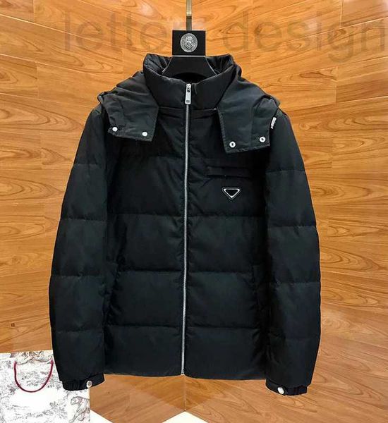 Herrenjacken Designer Top-Qualität mit Kapuze 90 % Gänsedaunenjacke für Männer 2020 Neuer Winter Warm halten Reißverschluss Fly Einfarbiger Mantel lässig locker