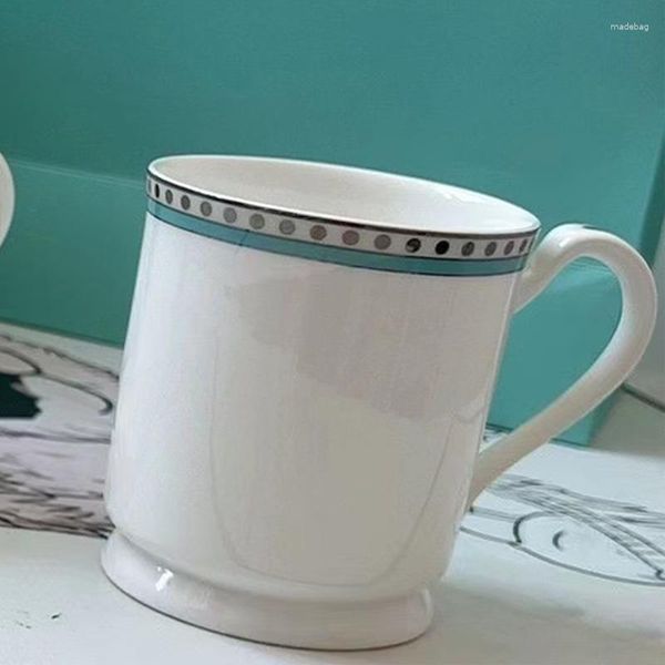 Tazze 2 pezzi / set regalo di San Valentino tazza da caffè natalizia coppia in ceramica Bone China tazza d'acqua matrimonio