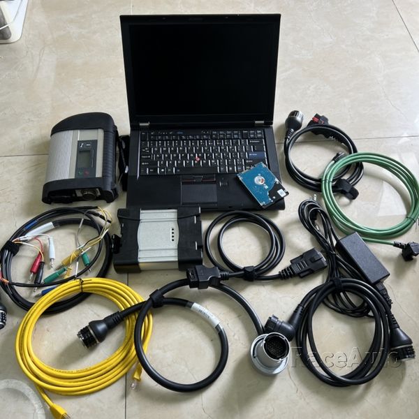 2024 Mb Star c4 con Icom Next per Bmw 2IN1 HDD 2TB in un laptop T410 Scanner diagnostico pronto all'uso 12v 24v