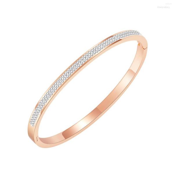 Atacado pulseiras modernas de argila pavimentada com pingente para mulheres pulseira de aço inoxidável presente de aniversário