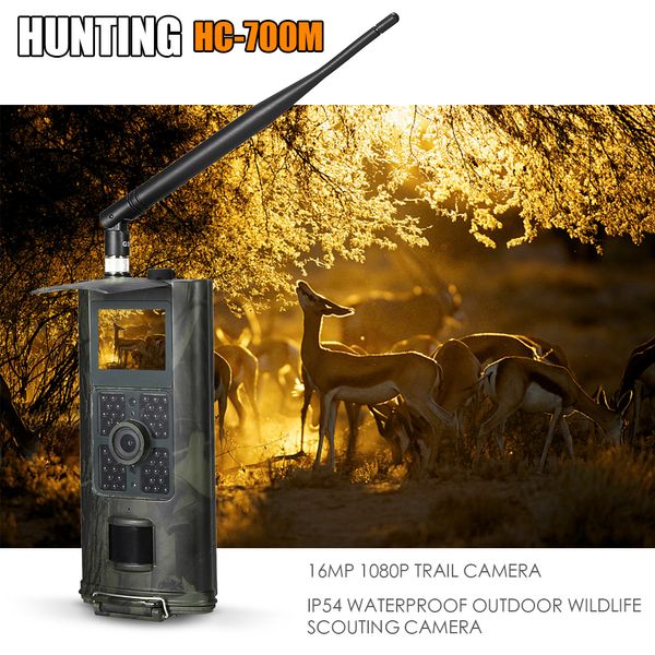 Jagdkameras Mobilfunk Mobile Wildtier-Trail-Kamera PO-Fallen Überwachung MMS SMS 2G P Nachtsicht HC700M Tracking 230620