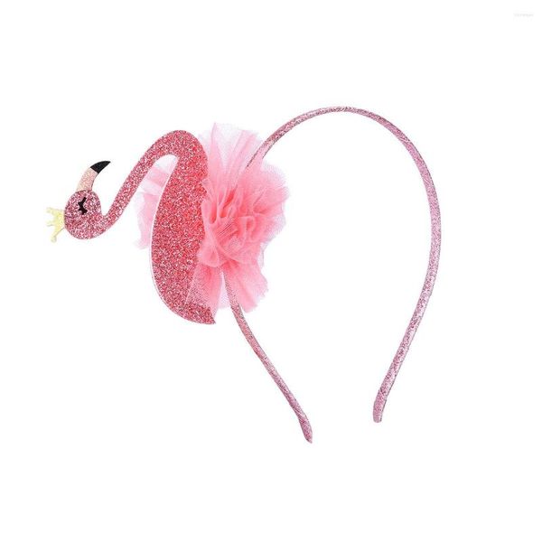Haarschmuck 10 Stück Glitzer Flamingo mit Tutu Haarbänder Cartoon Vogel Harte Stirnbänder Prinzessin Kopfbedeckung Boutique für Mädchen