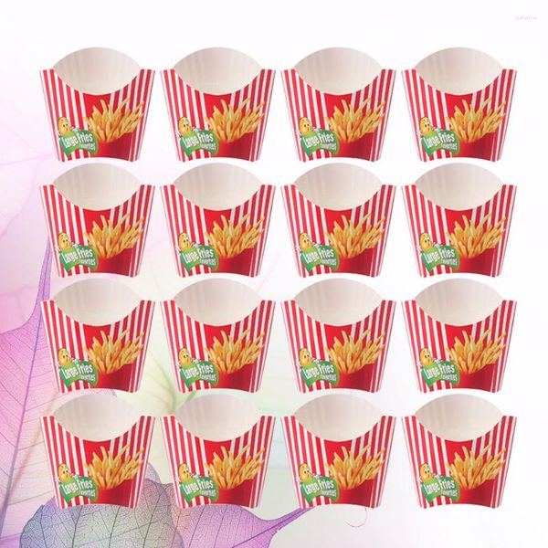 Streware Setleri 100 PCS Candy Paper Kutusu Mini Tedavi Kutuları Patlandırıcı Fry Tutucu Kupası Sinema Tiyatrosu Patlamış Mısır Yiyecekleri