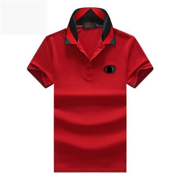 2023 Sommer Herren T-Shirt Polos Schwarz Weiß Farbe Klassischer Domessa-Druck Mode 100 % Baumwolle Lässig M- 2XL HNOY