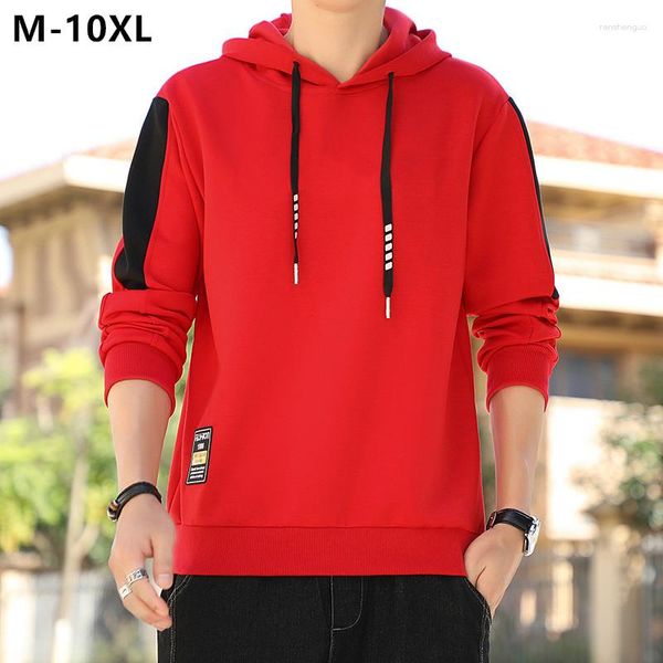 Herren Hoodies 10XL Männer Hohe Qualität Jugendliche Pullover Jungen 9XL 8XL 7XL Plus Größe Frühling Herbst Lose Streetwear Männliche Sweatshirt tops