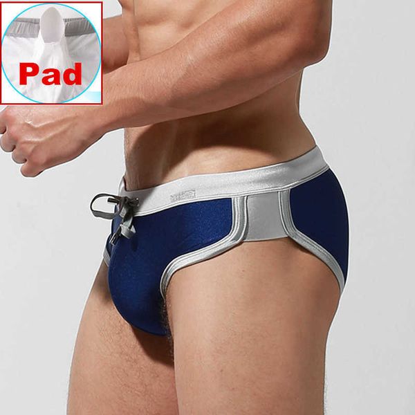 Costumi da bagno da uomo Push Up Slip da bagno da uomo Desmiit Costumi da bagno Gay Costume da bagno sexy per uomo Costume da bagno Abbigliamento da spiaggia Costume da bagno con imbottitura per pene zwembroekHKD230621