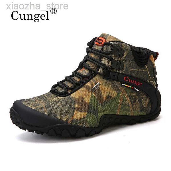 Calçado para caminhada 2021 masculino sapatos táticos cano alto para caminhadas durável à prova d'água antiderrapante para escalada ao ar livre tênis de caminhada militar tático baixo HKD230621