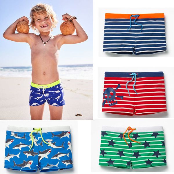 Shorts de banho listrados para bebês meninos 6M-6Y crianças crianças verão natação surfe moda praia 230620