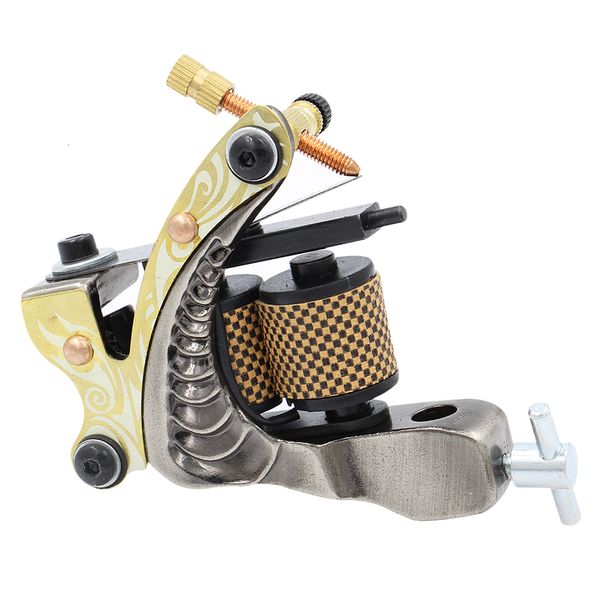 Tattoo Machine Top Shader Liner Tattoo Machine 10 Warp Coil Green Tattoo Gun per principianti Coil Tattoo Machine 230621