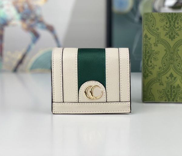 portafoglio stilista uomo donna Ophidia cion portamonete porta carte di credito di lusso marmont di alta qualità doppie lettere pochette corte con scatola originale G155