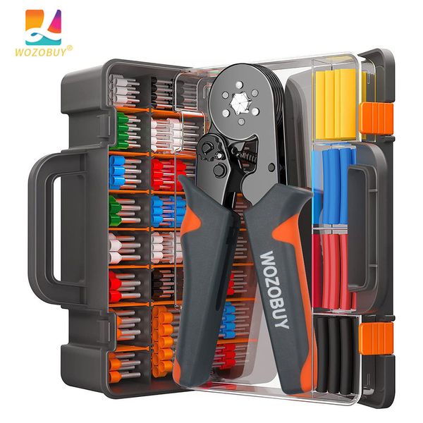 Pense Ferrule Silping Tool Kit Ferrules Terminalleri Wozobuy Elektrikli Tel Konektörler için Kendi Ayrılabilen Cırcır Tel Kabukcu 230620