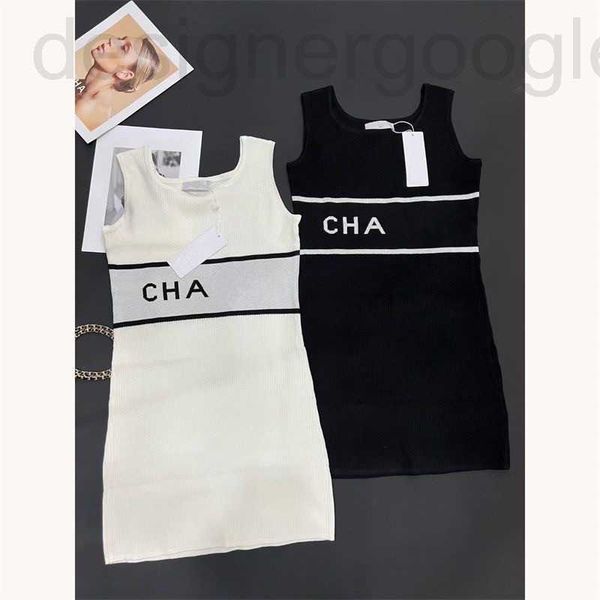 Abiti casual di base firmati Donne Abito classico in maglia Moda Lettera Modello Estate Manica corta Abbigliamento donna di alta qualità LIOO