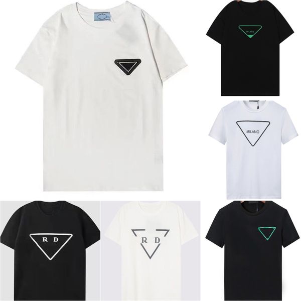 Mens design T-shirt Spring Summer Color Sleeves Tees Vacation prada Short Sleeve Casual Letters Printing Tops Size range S-XXL