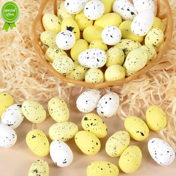 Nuovo 20/40pcs Mini Schiuma Uova di Pasqua Ghirlanda FAI DA TE Artigianato Decorazione di Pasqua per Ornamenti per la casa Regalo per bambini Giocattolo Rifornimenti del partito 2x3cm