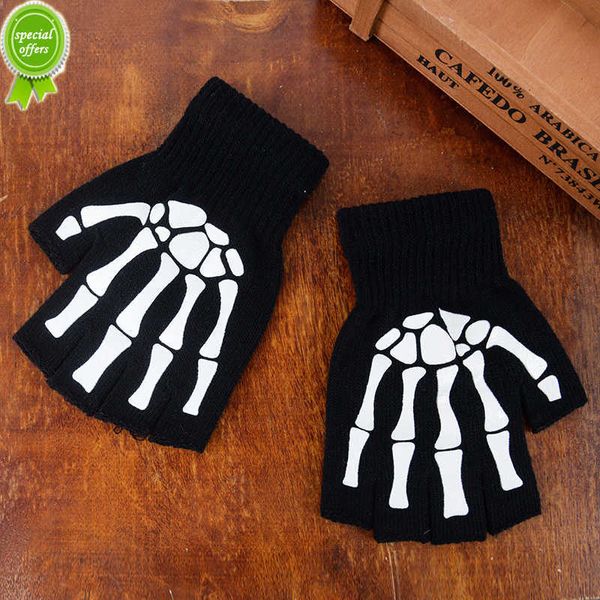 Новые светящиеся скелетные черепные перчатки для полусмысленных поставки для вечеринки поля для декора