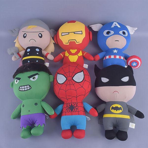 Оптом милый щит Hammer Hamer Hero Figure Plush Toy Super Hero Doll Coll's Children's Playmate Holiday Gift Room