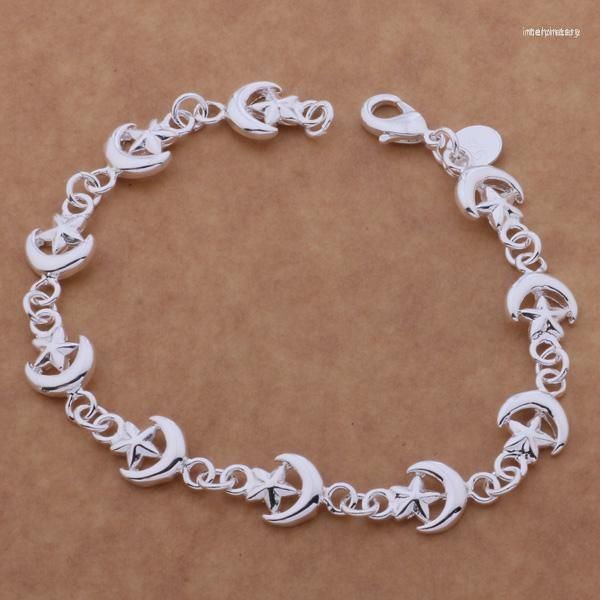 Link Armbänder AH156 Großhandel Glück Silber Farbe Charme Für Frauen Mode Schmuck Alle Sterne /egmamxta Aivajaca