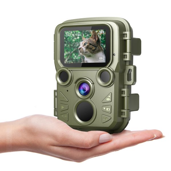 Охотничьи камеры DSOON Camera Mini Trail 12MP 1080P Видео дикое животное ночное зрение Водонепроницаемое дикая природа 850 нм Инфракрас 230620