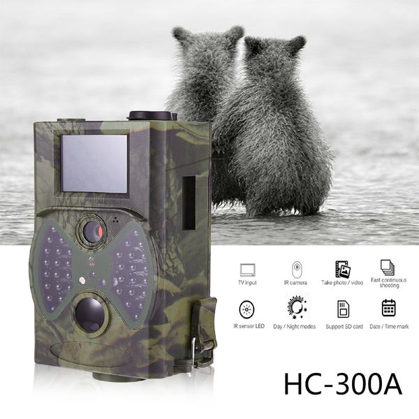 Telecamere da caccia Suntekcam Wildlife 16MP 1080P Visione notturna Telecamere a infrarossi Sorveglianza Wireless Trail Camera HC300A Po Trap 230620