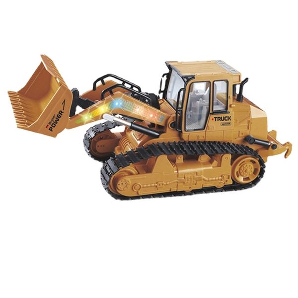 1/16 RC Kamyon Buldozer Damper Caterpillar Traktör Model Mühendislik Araç Aydınlatma Exkavatör Radyo Kontrollü Araç Oyuncak