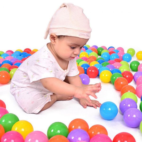 Balão 50100 Pcs Eco-Friendly Colorful Plastic Soft Water Pool Ocean Wave Ball Baby Brinquedo Engraçado Diversão Ao Ar Livre Esportes Stress Air Ball 230620