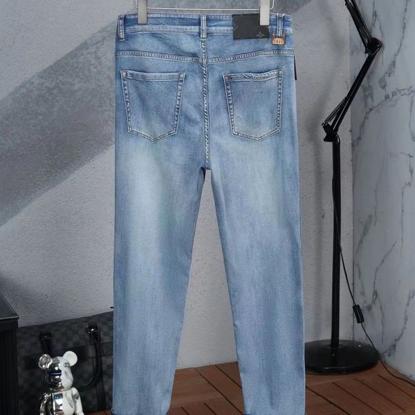 Herren-Jeans, Designer-Grafik-Hosen, modisch, mehrfarbig, dehnbar, für Herren, Motorrad, NPLC